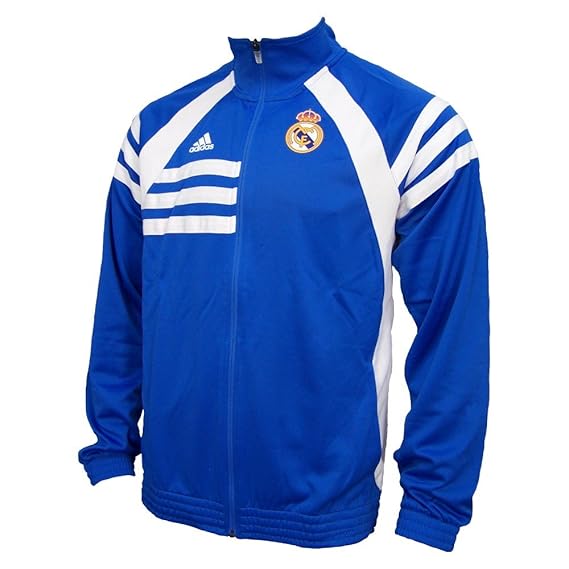 Adidas Real Madrid Jacket Jacke Air Force Blue / White D80311 - ***fällt größer aus, besser eine Nummer kleiner bestellen***