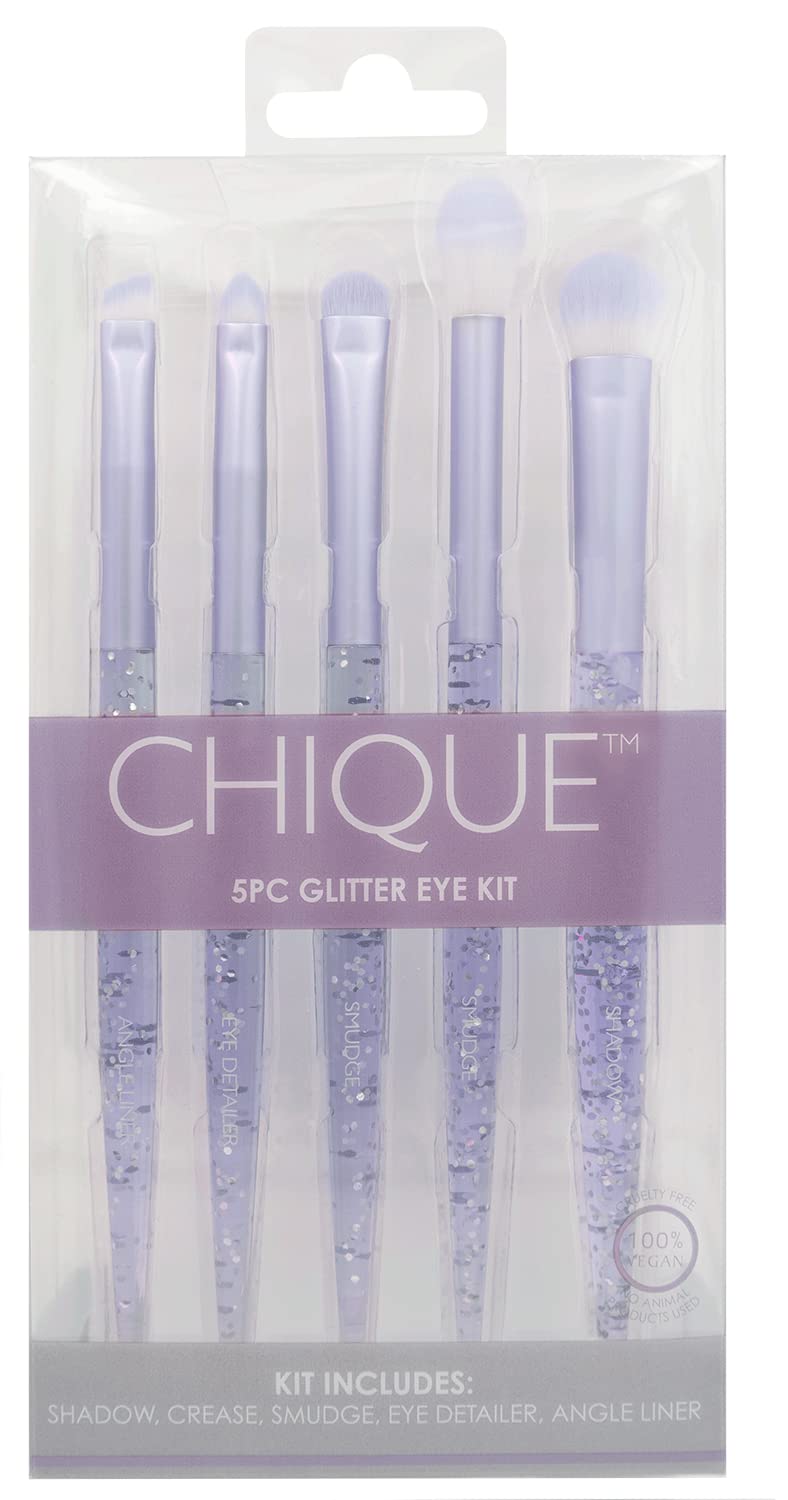 CHIQUE™ 5 pc Eye Set Purple Glitter
