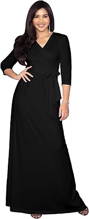 slimming maxi dress