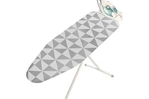Ironing Board Pad - 120x38cm Scorch Resistant Heat Reflective Cotton Padding, Elastic Edge Cover | Scorch Resistant Ironing P