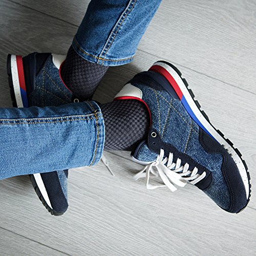 NUDUS Men's Bamboo Dress Socks, 5-Pair Gift Box, Super Breathable, Soft, Thin and Non Slip