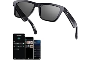 FOAISKYGOD AI Smart Glasses for Men & Women with Chat GPT, Bluetooth Translation Glasses with 144 Languages, 11H Music Play, Bluetooth Sunglasses with Polarized Lens, UV 400 Protection for Daily Use, Travel