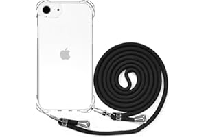 BEIMEITU Strap Crossbody Case for iPhone SE 2022/7 / 8, Crossbody Back Cover with Neck Cord Strap, Clear PC Landyard Phone Case for iPhone SE 2022/7 / 8
