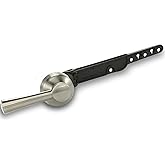 Korky Strong Arm Metal Toilet Handle and Lever - Universal to Fit Front, Angled, Side, Left, and Right Mount Toilets - Brushe
