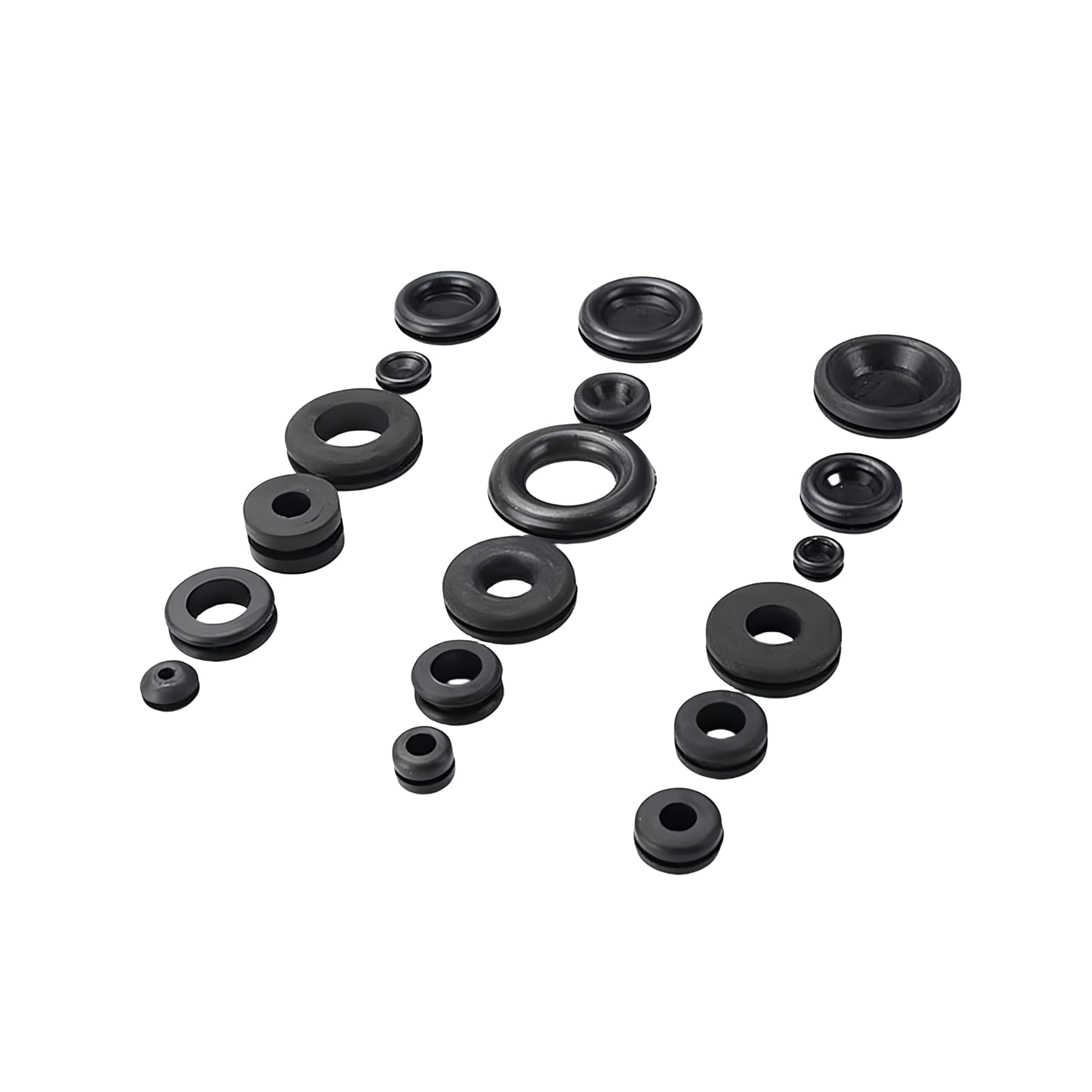 MACHSWON 125 Pcs Nitrile Rubber O-Rings Gasket Kit Metric Sealing O-Ring Washers Assortment Set Gasket O Rings Seal Grommets