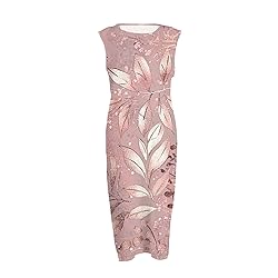 Women Dresses Summer Fall Cotton Linen Midi Dresses