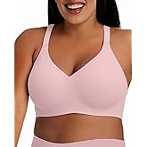 Quttlzze Deep V Petal Bras for Women No Underwire Soft Wireless Bras Comfort Seamless Bralettes with Extender