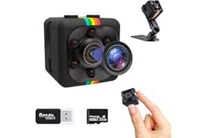 Mini Spy Camera, Nanny Cam, FHD 1080P Mini Camera Surveillance, Small Camera for Home, Night Vision, Motion Detection, Wide A