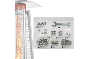 LESIMNKY Pyramid Propane Patio Heater ​Master Bolt Set Replacement Parts - Square Glass Tube Patio Heater Replacement Hardware Parts (Replace Screws)