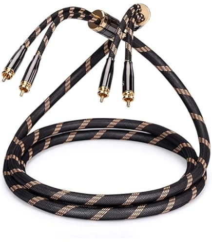 AudioQuest 2m Golden Gate RCA Audio Cable 2 x RCA Black - Audio