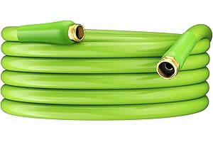 Besiter Garden Hose 25 ft x 5/8", Water Hose with Brass Fittings, All-weather, No Kink, Lightweight, Burst 600 PSI