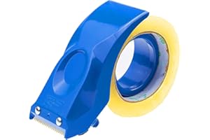 PROSUN Easy-Mount 2 Inch Tape Gun Dispenser Packing Packaging Sealing Cutter Blue Handheld Warehouse Tools