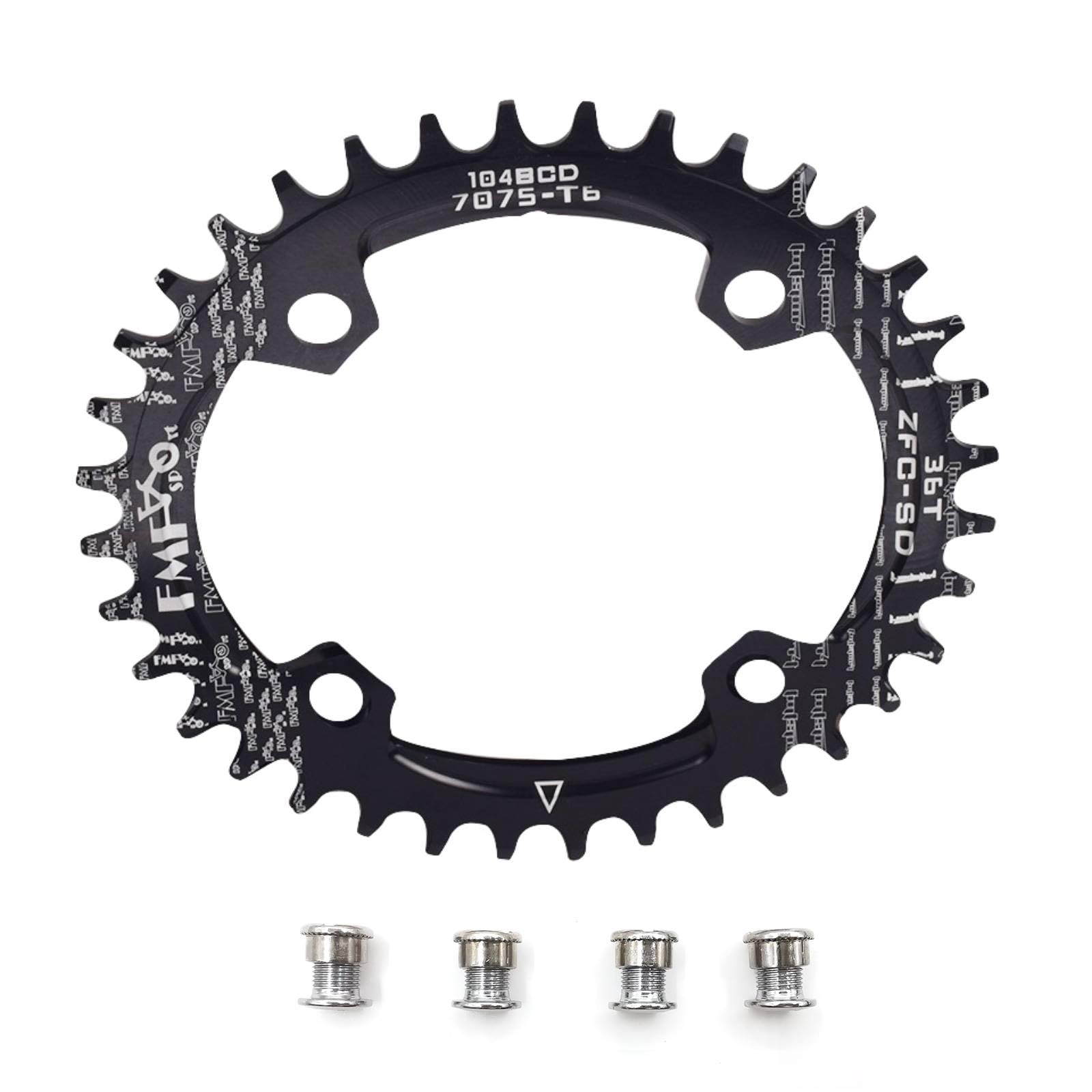 UPANBIKE Bike Bicycle Narrow Wide Oval Shape Single Chainring BCD 104mm 32T 34T 36T
