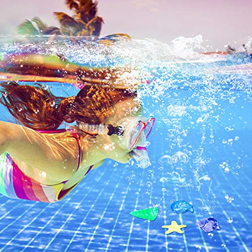 Bac-kitchen 80 Stück Tauchspielzeug, Tauchen Edelstein, Versenkung Tauchen Edelstein Badewannespielzeug für Kinder, Schwimmbad Poolparty deko Bunte Acryl Edelsteine für Schwimmbad Party