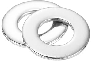uxcell 50Pcs 5/16 Flat Washer, 304 Stainless Steel 0.344" ID x 0.688" OD x 0.065" Thick for Bolt Screw, Factories Repair, Kit