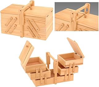 BBTradesales Nähkasten aus Kiefernholz
