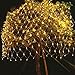 Led Net Lights 9.8ft x 6.6ft 200LED Warm White Battery Operated,Outdoor String Decorative Lights for Window Wall Sweetheart Table Background Camping Beach [Remote,8 Mode,Timer,Dimmable]