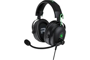 Black Shark Gaming Headset with Noise Canceling Cardioid Mic, Gaming Headsets for PC, PS4, PS5, Xbox, Switch, 50mm Dynamic Dr