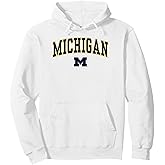 Michigan Wolverines Arch Over White Officially Licensed Pullover Hoodie