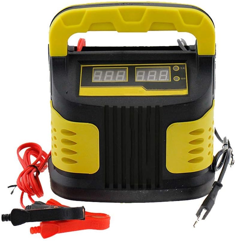 SLRMKK Car Jump Starter, 12V24V car and motorcycle Fully Automatic Battery Charger/Maintainer - Rescue and Recover Batteries 110V 220V voltage,EUplug