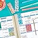 Erin Condren Designer Accessories Snap - in Mini Bookmarks Trio for Erin Condren Planners - Kaleidoscope Design Theme. Compatible with Spiral Notebooks, Planners, or Agendas