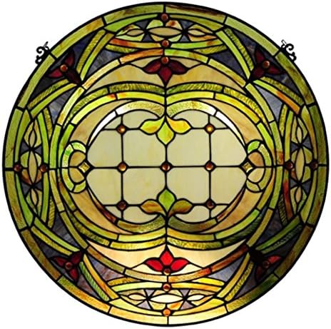 Stained Glass Lighting Float Art Window Panel 24 Inches