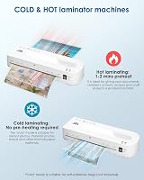 MAXDONE Laminator A4 Cold/Hot Dual Mode 50 Pouches 90s Warm Up 320mm/min view 7