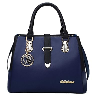 FTSUCQ FTSUCQ Womens Love Satchels Shoulder Handbags Casual Messenger Bag Hobos Satchels Purse (Blue)