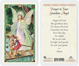 Prayer to Your Guardian Angel Holy Card (HC92E) -047- Laminated