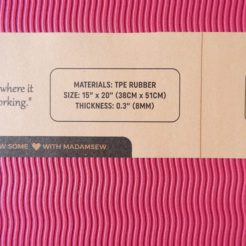 Madam Sew Sewing Mat - Sewing Machine Mat Reduces Vibrations, Movement & Slipping, Perfect Sergers Accessory Gift for Sewing Enthusiasts