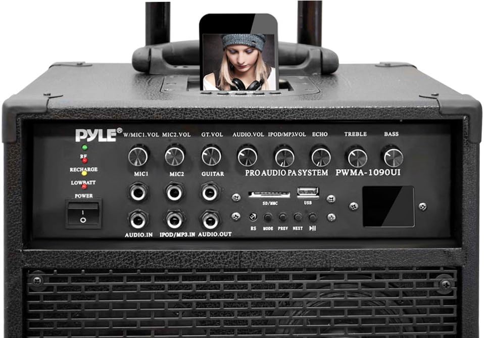 pyle pro 800 watt outdoor portable wireless pa loud speaker