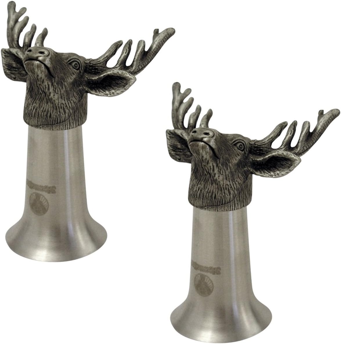Jagermeister Deer Head pewter shot glasses set of 2 Amazon.co.uk