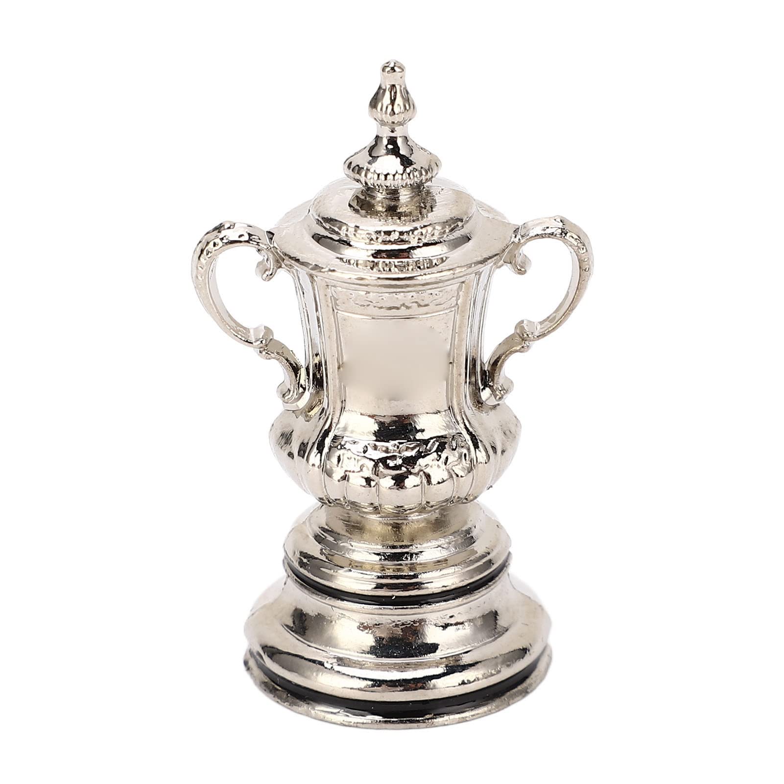 Leopacat Football Trophy,Mini Soccer Game Trophy Cup Model, High Simulation Metal League Ornaments Decor Awards Trophies Prizes 4.5cm for Table Bookshelf Living Room Sports Tournaments Competitions