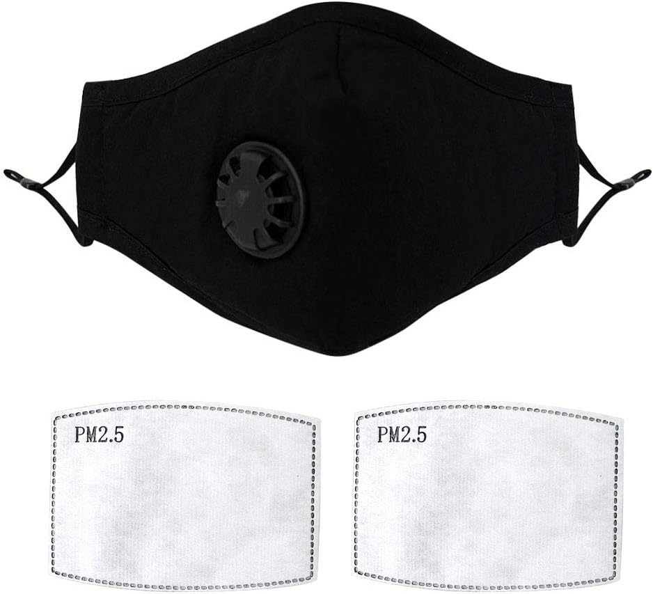 PM2.5 Respirator Sports Mask Breathing Dust Mouth Face Mask for Air Pollution,N99 Mask with Filters Reusable