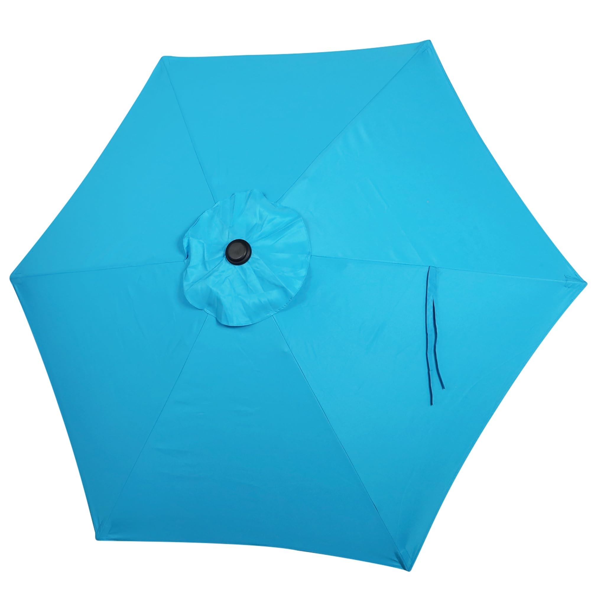 Photo 1 of Blissun 7.5ft Patio Umbrella Replacement Canopy, Market Umbrella Cover, Outdoor Table Umbrella Canopy for 6 Ribs (Light Blue)