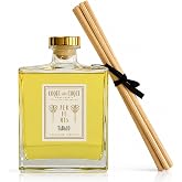 Coqui Coqui Tabaco Room Diffuser - 750ml, Handcrafted in Mexico, Luxurious Home Fragrance, Natural Reed Diffuser with Rich Tobacco Leaf Aroma, Elegant Glass Bottle Design