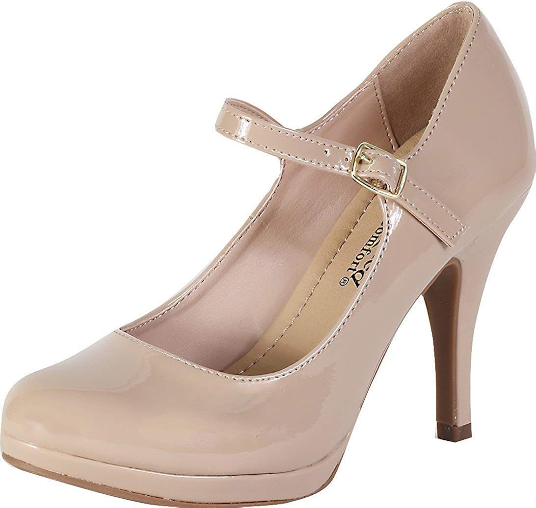 Amazon Com City Classified Comfort Women S Dennis Mary Jane High