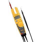 Fluke T5-600 Electrical Voltage, Continuity and Current Tester, Measures AC Current Up to 100 A Without Contact, Automatically Select AC/DC for Tests, Includes Detachable SlimReach Probe Tip