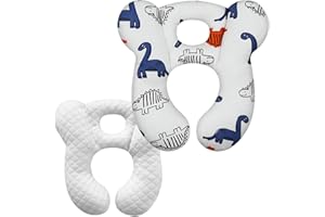 XIGGA Toddler Travel Pillow for Baby Car Seat Airplane, Boys & Girls Suitable Pushchairs Strollers Soft and Comfortable Travel Safe Protection