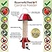 Roamwild PestOff Red Squirrel Proof Cardinal Bird Feeder Mixed Seed Sunflower Heart Version - RED - 3LBS Seed Capacity – 20.5”x7.5”x7.5” (w/Hanger)