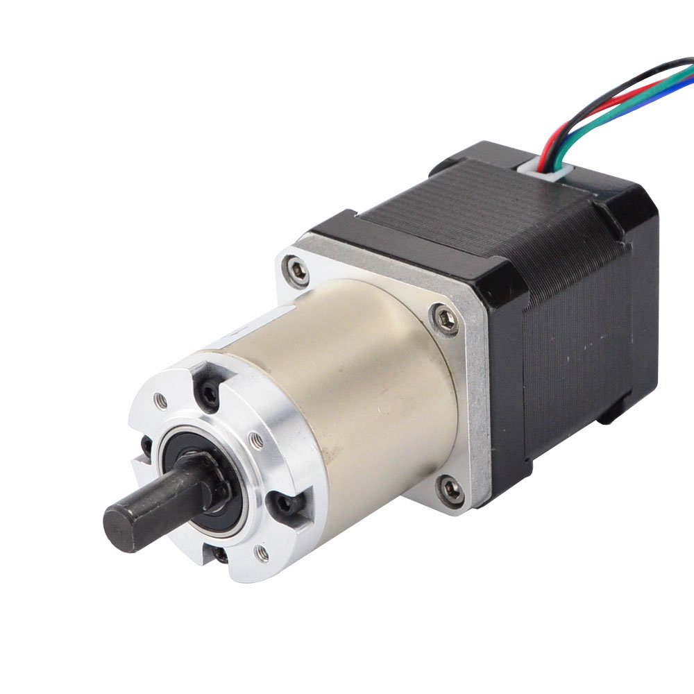 STEPPERONLINE 51:1 Planetary Gearbox Nema 17 Gear Stepper Motor Bipolar L=48mm for CNC DIY Router