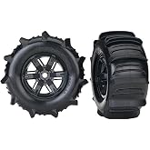 Traxxas 7773 X-Maxx Paddle Tires and Wheels Pre-Glued and Mounted (Pair)