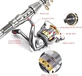 doorslay Fishing Rod and Reel Combo Carbon Fiber Telescopic Spinning Kit view 5