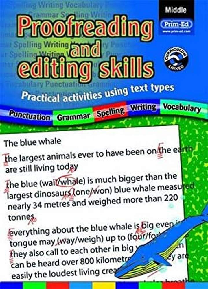 Proofreading and Editing Skills: Middle (Proofreading and Editing Skills: Practical Activities Using Text Types)