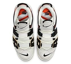 Air More Uptempo 96 in Sail, Black, Team Orange by