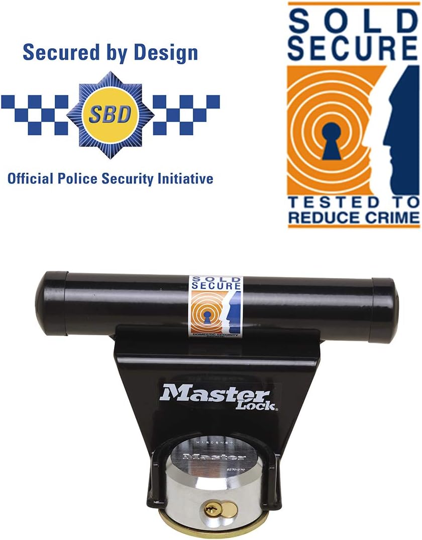 Master Lock Garage Protector Garage door lock with keyed high security round shackless padlock