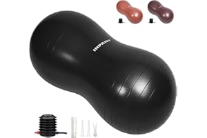 INPANY Peanut Ball - Exercise Ball for Labor Birthing, Anti-Burst Physical Therapy for Kids, Core Strength, Flexible Seating, Home & Gym Fintness, Sensory Chair Wiggle Seat for Girls and Boys