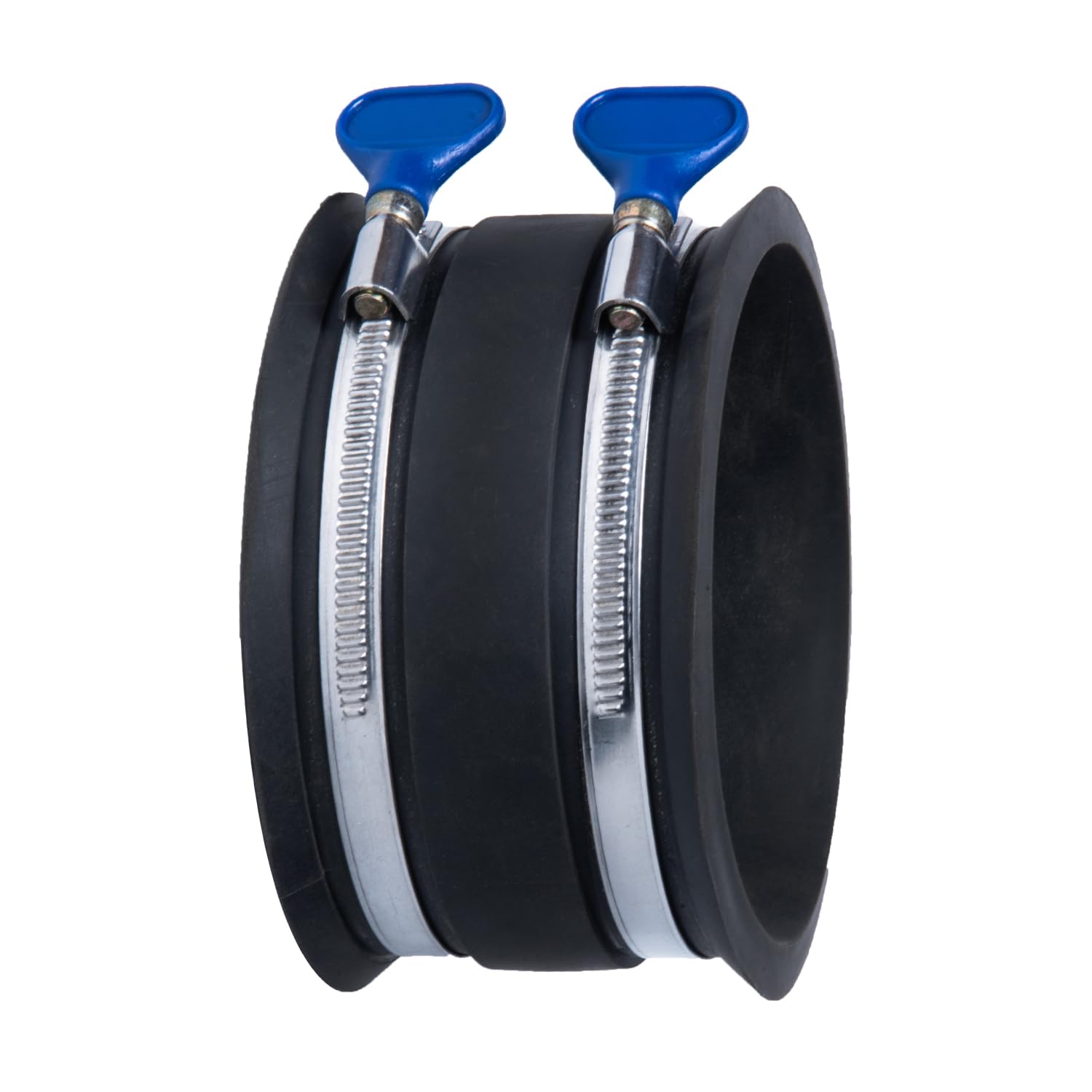 Photo 1 of POWERTEC 70369 4 Inch Dust Control Flex Cuff with Adjustable Key Hose Clamps, Hose Connector Rubber Cuff Coupler for Woodworking Dust Collection Fittings, Dust Collector Accessories & Machinery, 1pk