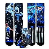 Oklahoma City Thunder Youth Size NBA Constellation Crew Kids Socks 1 Pair - Kevin Durant