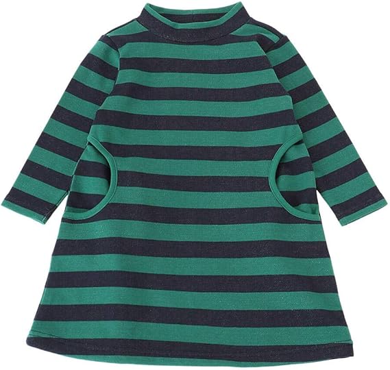 Amazon コムサ イズム Comme Ca Ism ボーダー柄 ハイネック 長袖ワンピース 98 47or03 0 ワンピース チュニック 通販